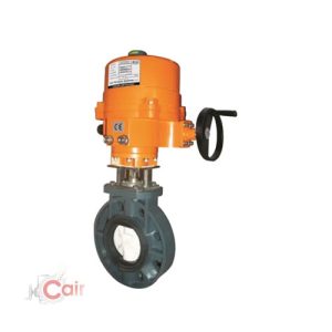 Motorised UPVC Butterfly Valve with Electrical Actuator