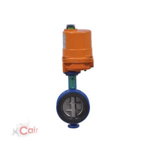 Motorized Rubber Lined Wafer type Butterfly Valve with Electric Actuator