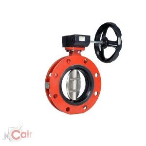 Rubber Lined Butterfly Valve Double Flange Type Manufacturer